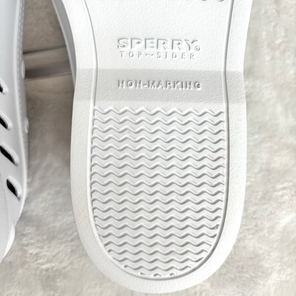 SPERRY Authentic Original Float Cozy Slip-On White Boat Shoe--NEW--8 - Picture 14 of 16